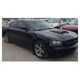 2008 DODGE CHARGER 4 DOOR BLACK