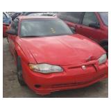 2001 CHEVROLET MONTE CARLO 2 DOOR RED