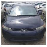 2007 HONDA CIVIC 2 DOOR BLUE
