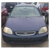 1998 HONDA CIVIC 4 DOOR BLUE