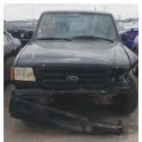 2002 FORD RANGER PICK UP BLACK