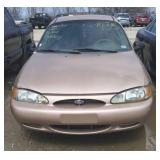 1999 FORD ESCORT 4 DOOR GOLD