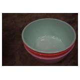 Medium Sized Plastic Bowls Set of three