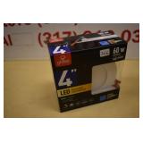 Globe 60w 4" LED Recessed Light Kit