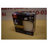 Globe 60w 4" LED Recessed Light Kit