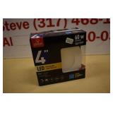 Globe 60w 4" LED Recessed Light Kit