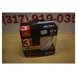 Globe 40w 3" LED Recessed Light Kit