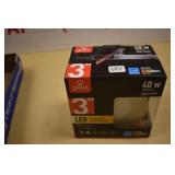 Globe 40w 3" LED Recessed Light Kit