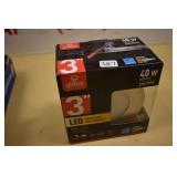 Globe 40w 3" LED Recessed Light Kit