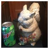 Squirrel cookie jar