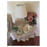 Crystal table lamp & decor items