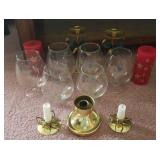Candles, candle holders, & stemware