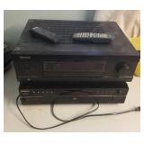 Sherwood receiver & Sony 5disc cd player
