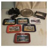 Binoculars,  Coca Cola change trays, German