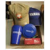 Golf balls, Yamaha coffee mugs,hats, etc
