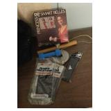 Exercise items: weights, sweatbands