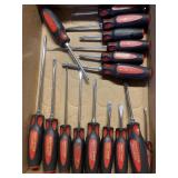Craftsman- 15 piece flat, Phillips screwdrivers