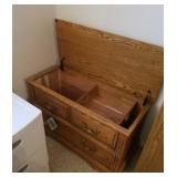 Oakwood Interiors cedar chest w tray