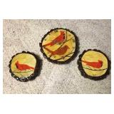 Cardinal clock & wall decor