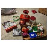 Christmas clock, storage containers, etc.