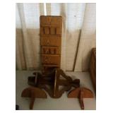 Wooden shelves,  4 pieces