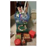 Christmas boxes, wrapping paper,  gift bags