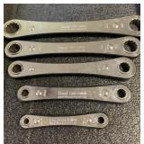 Craftsman 5 pc Boxed end Ratchet wrench set