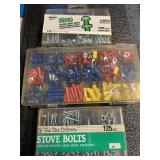 3 boxes various hardware