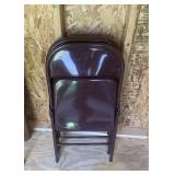 4 Metal folding chairs