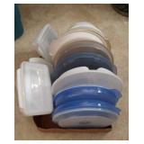 Plastic ware storage and picnic items