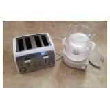 Kenmore 4-slice toaster, Black & Decker steamer