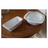 Corning ware baking dish & loaf pan