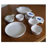 Corning ware, 7 pieces