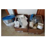 Plastic storage containers