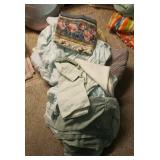 Bedding, mostly flannel sheets & pillowcases