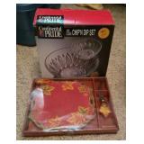 Autumn cheese plate & chip and dip set