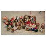 Holiday decor,  mostly Christmas