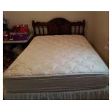 Queen headboard,  box spring  & mattress
