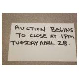 Auction closing times