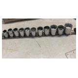 Craftsman metric sockets 3/8"  9-19 mm
