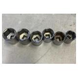 Craftsman 1/2" drive standard 6 pc sockets