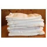 20 large white wash cloths
