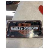Harley Davidson license plate