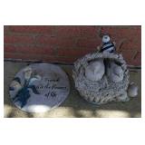 2 pieces of yard art