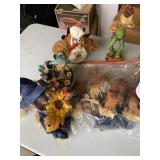 Plastic container full holiday decorations