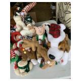 Large bag Christmas decorations- Plush animals