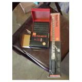 Craftsman socket rack & steel plug gage set