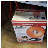 Heat dish plus electric heater