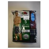 Mens Medium 5-Pack Boxers