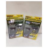 Outdoor LED lighting, motion detecting 2 pack